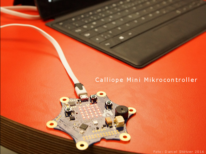 Calliope Mini Mikrocontroller Bellevue Ganzstagsschule 2016 Saarland Saarbruecken