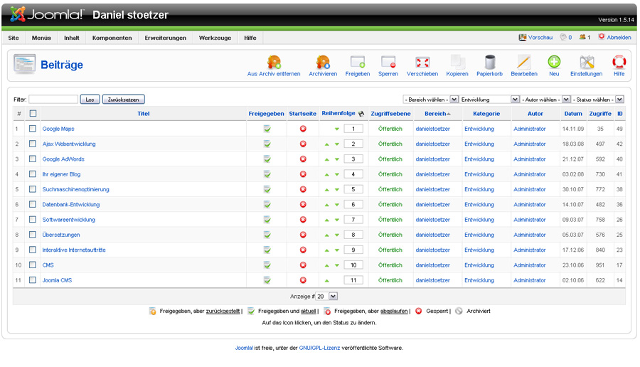 Joomla CMS aus Saarbrücken. Wir helfen Ihnen bei Ihrer Website.